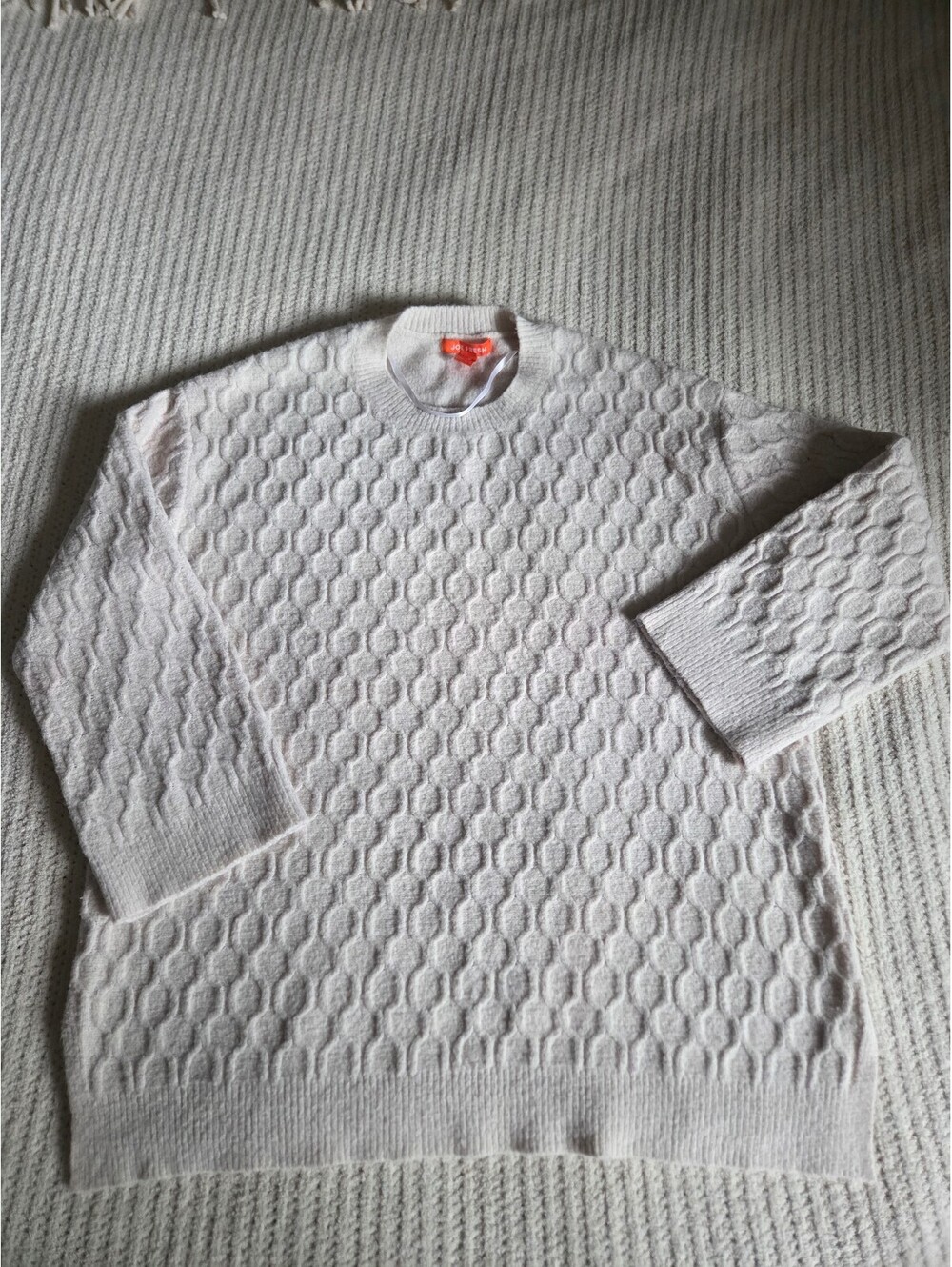 Joe Fresh Textured Knit Sweater M/M – Cream